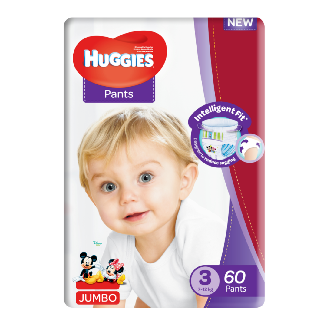 HUGGIES PANTS 3 JUMBO 62X6
